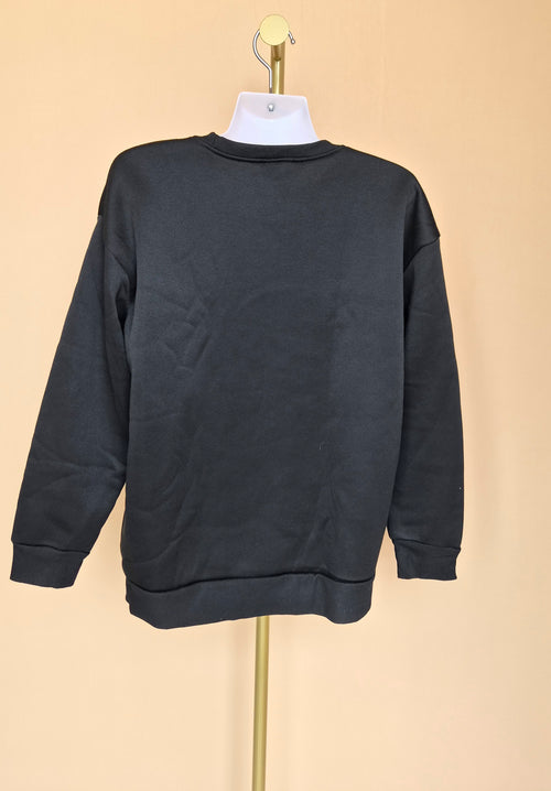 SHEIN Black Christmas Skeleton Sweatshirt – Size M