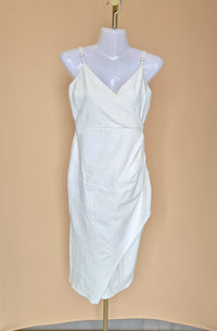 Lulus Ivory Wrap Midi Dress – Size