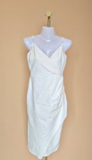 Lulus Ivory Wrap Midi Dress – Size