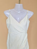 Lulus Ivory Wrap Midi Dress – Size