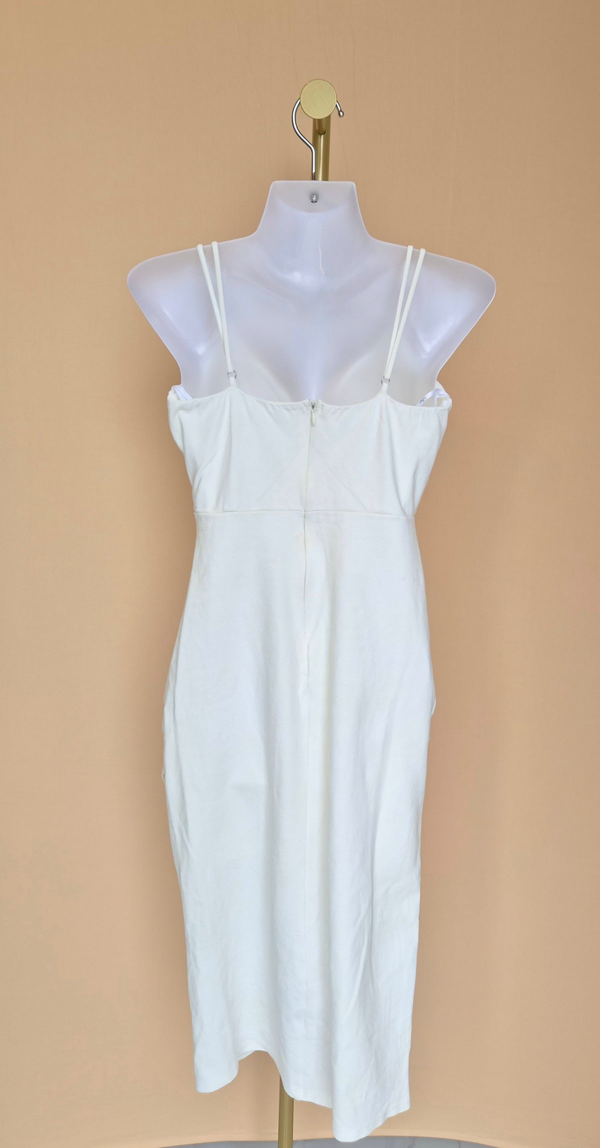 Lulus Ivory Wrap Midi Dress – Size