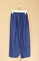 Navy Blue Wide-Leg Pants