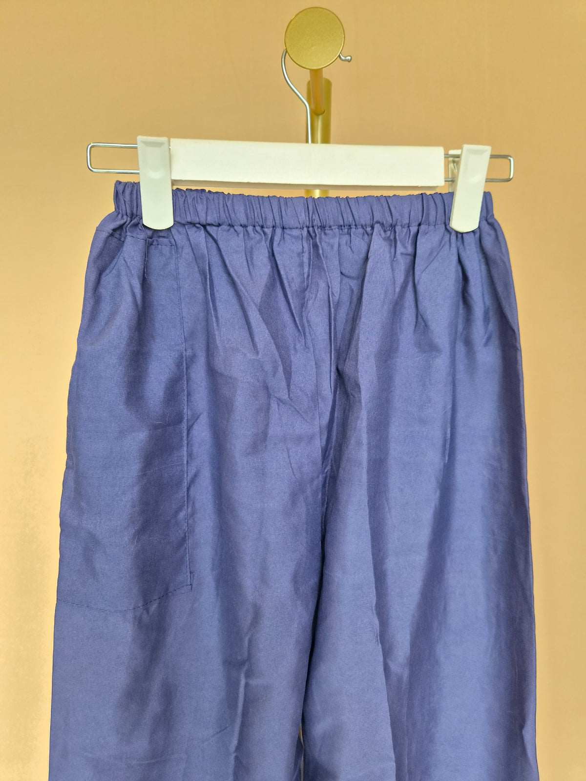 Navy Blue Wide-Leg Pants