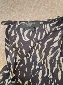 Ann Taylor Factory Petite Animal Print Flutter Sleeve Top – XXS Petite
