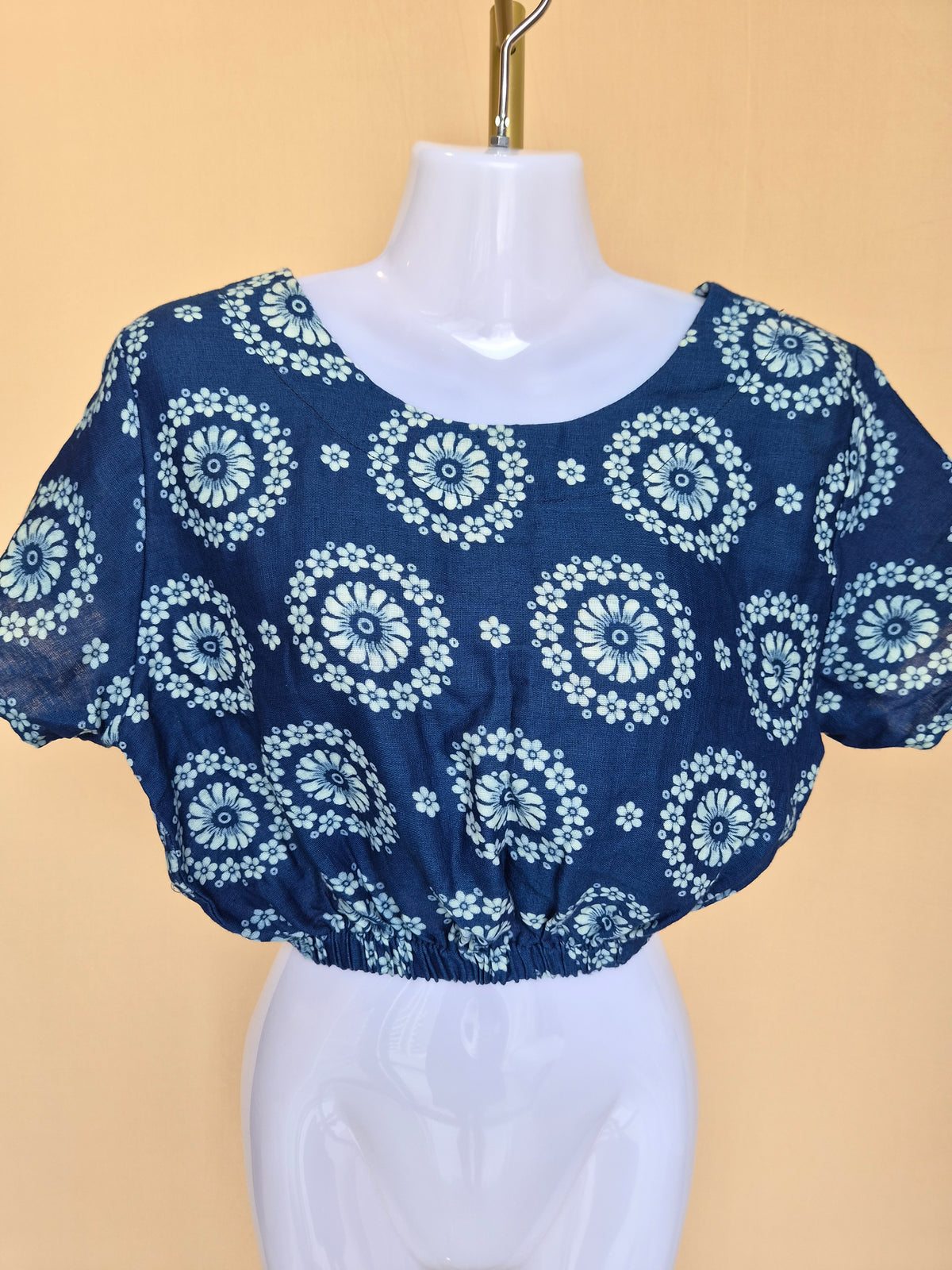 Karis Alika Navy Floral Crop Top- Brand New