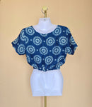 Karis Alika Navy Floral Crop Top- Brand New