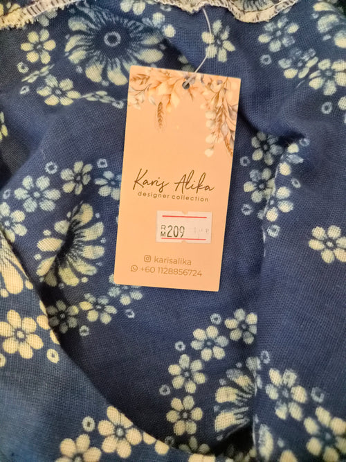 Karis Alika Navy Floral Crop Top- Brand New