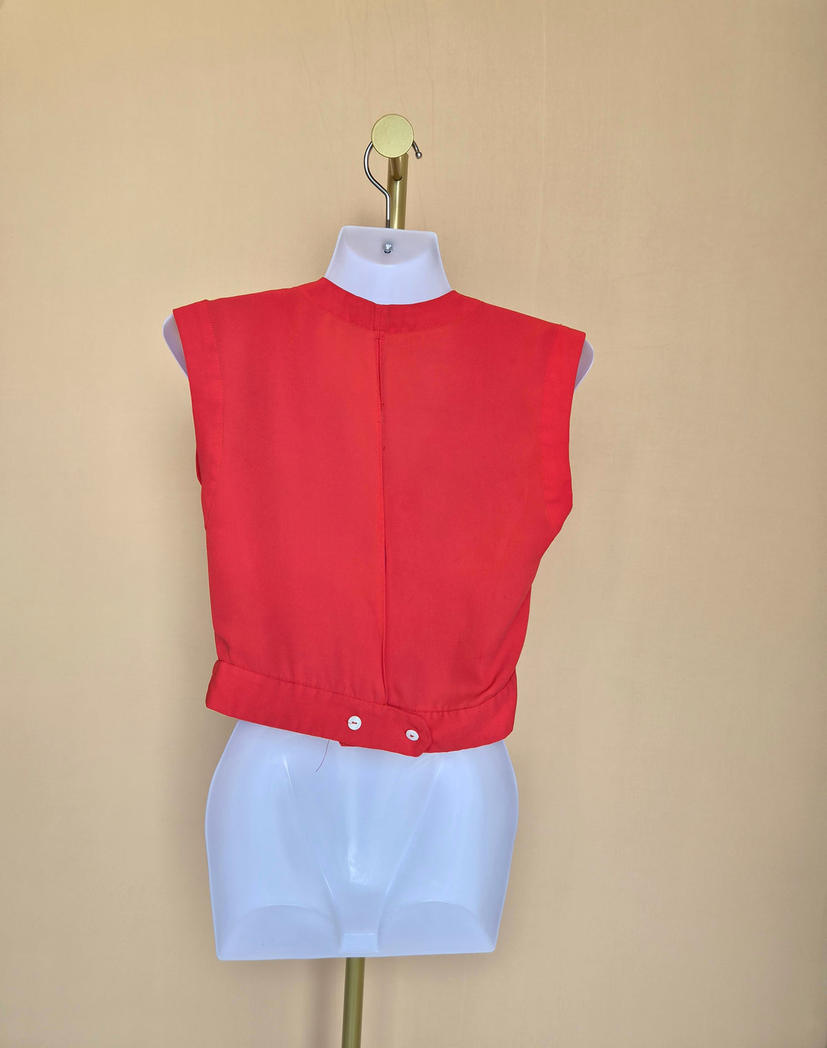 Olivaceous Red Wrap-Front Top – Size S