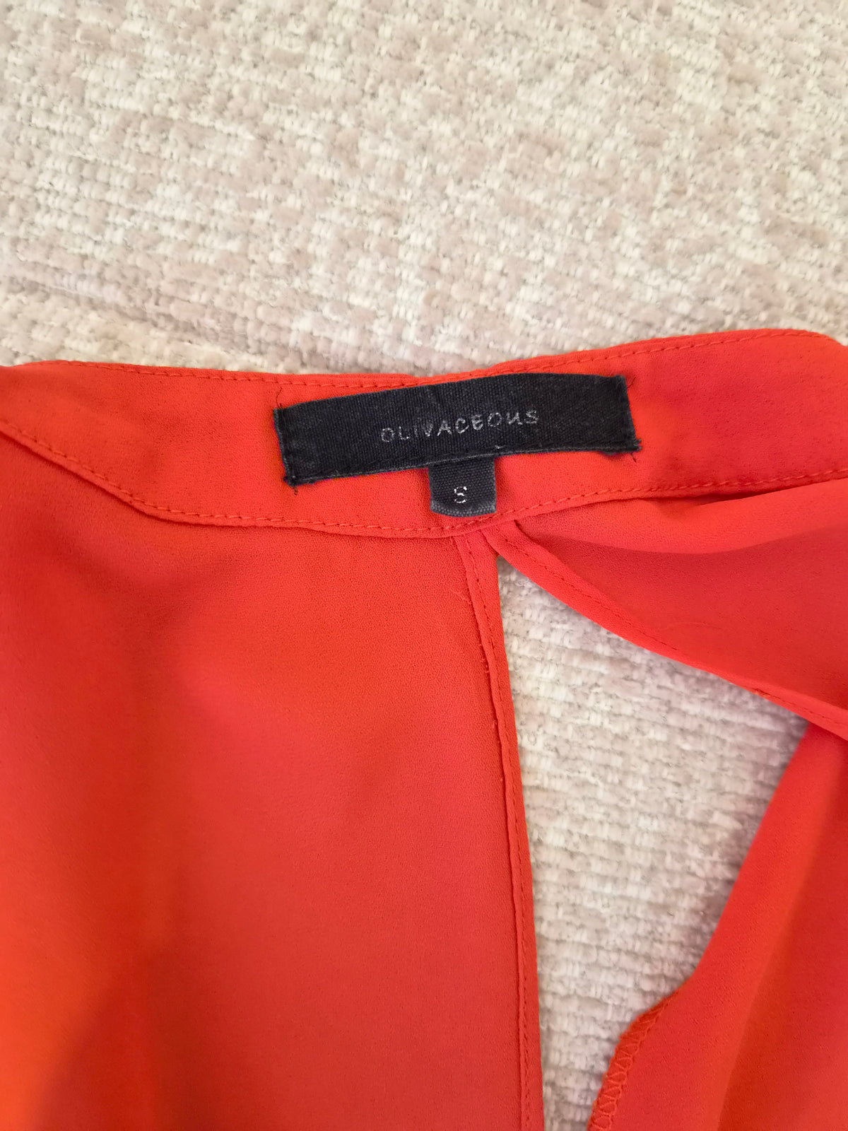 Olivaceous Red Wrap-Front Top – Size S