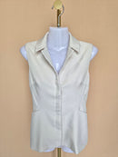 Love, Bonito Ivory Sleeveless Tailored Vest Top – XS