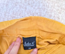 Jackie K Mustard Yellow Button-Front Midi Skirt – Size 28