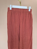 H&M Rust Brown Wide-Leg Trousers – XS