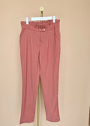 Jackie K Dusty Rose Paperbag Trousers – S / Size 28