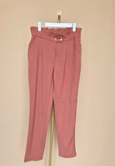 Jackie K Dusty Rose Paperbag Trousers – S / Size 28
