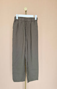 MNG Khaki Relaxed Wide-Leg Trousers – Size M