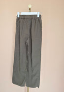 MNG Khaki Relaxed Wide-Leg Trousers – Size M