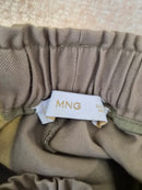 MNG Khaki Relaxed Wide-Leg Trousers – Size M