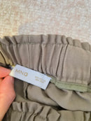 MNG Khaki Relaxed Wide-Leg Trousers – Size M