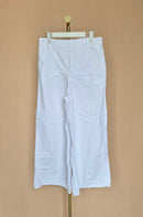 MNG White Wide-Leg Trousers – Size S