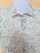 H&M Botanical Print Sleeveless Blouse – Size XS