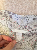 H&M Botanical Print Sleeveless Blouse – Size XS