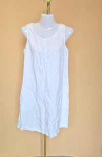 Jeanswest White Sleeveless Shift Dress – Size 8 (Approx. XS)