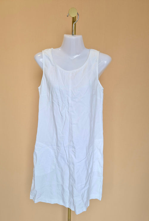 Jeanswest White Sleeveless Shift Dress – Size 8 (Approx. XS)