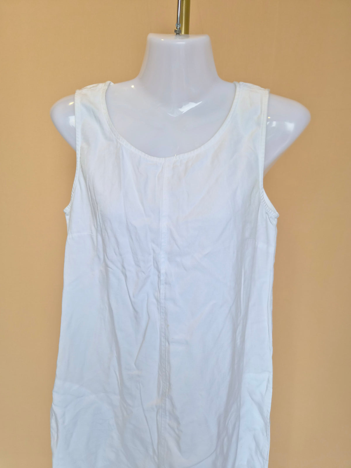 Jeanswest White Sleeveless Shift Dress – Size 8 (Approx. XS)