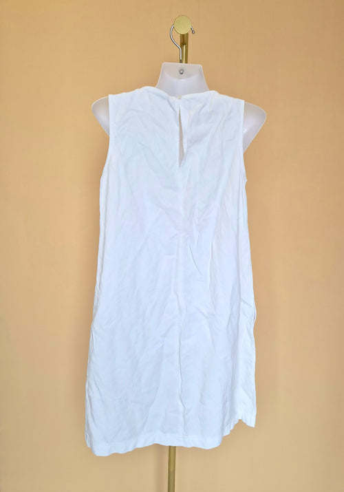 Jeanswest White Sleeveless Shift Dress – Size 8 (Approx. XS)