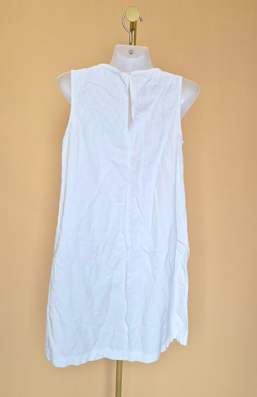 Jeanswest White Sleeveless Shift Dress – Size 8 (Approx. XS)