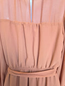 Blu Pepper Rust Shimmer Long-Sleeve Dress – Size S