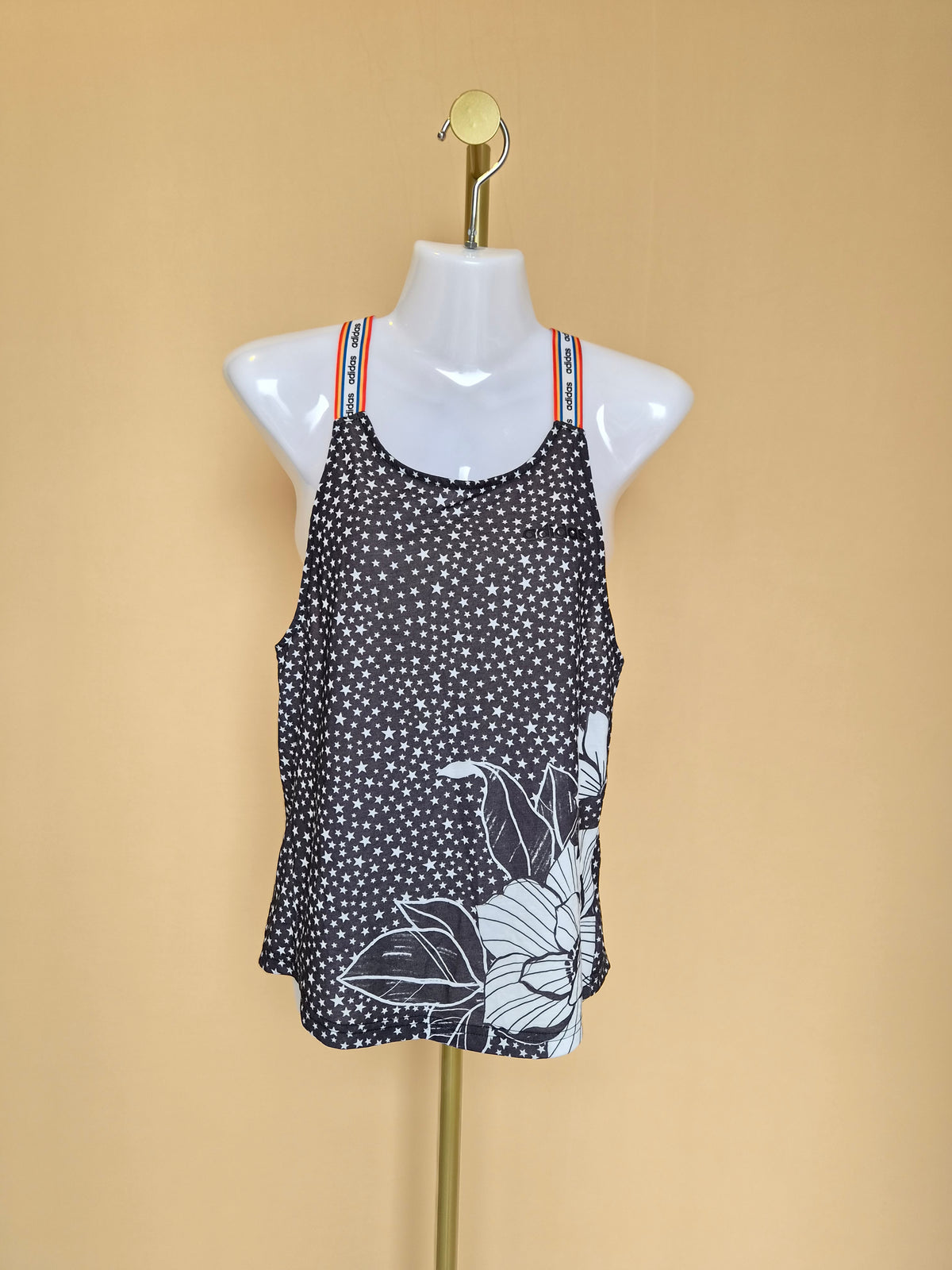 adidas x FARM Star Print Racerback Tank Top – Size XS