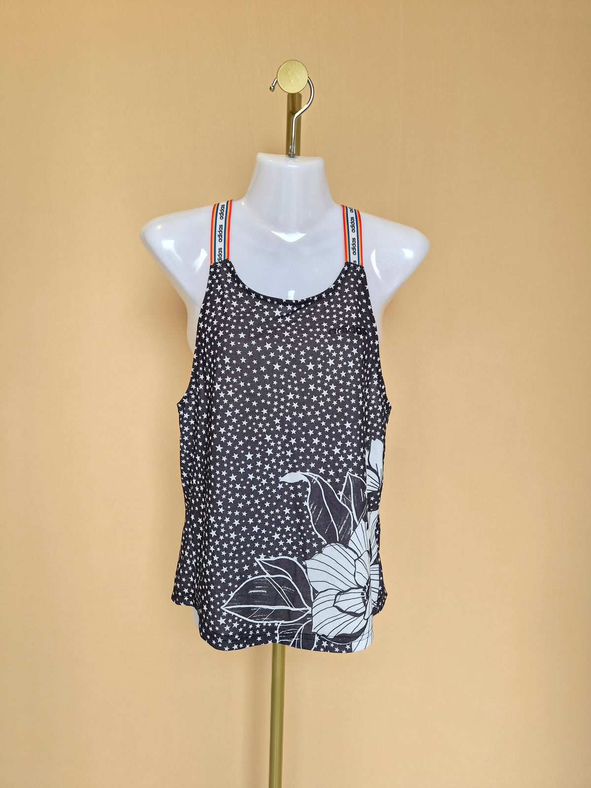 adidas x FARM Star Print Racerback Tank Top – Size XS