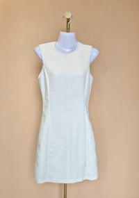H&M Ivory Textured Sleeveless Dress – Size XS (EUR 34)