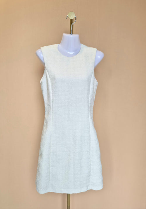 H&M Ivory Textured Sleeveless Dress – Size XS (EUR 34)