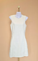 H&M Ivory Textured Sleeveless Dress – Size XS (EUR 34)
