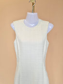 H&M Ivory Textured Sleeveless Dress – Size XS (EUR 34)