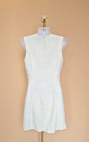 H&M Ivory Textured Sleeveless Dress – Size XS (EUR 34)