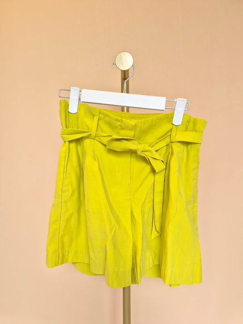 Ann Taylor Factory Chartreuse Belted Shorts – Size XS