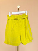 Ann Taylor Factory Chartreuse Belted Shorts – Size XS