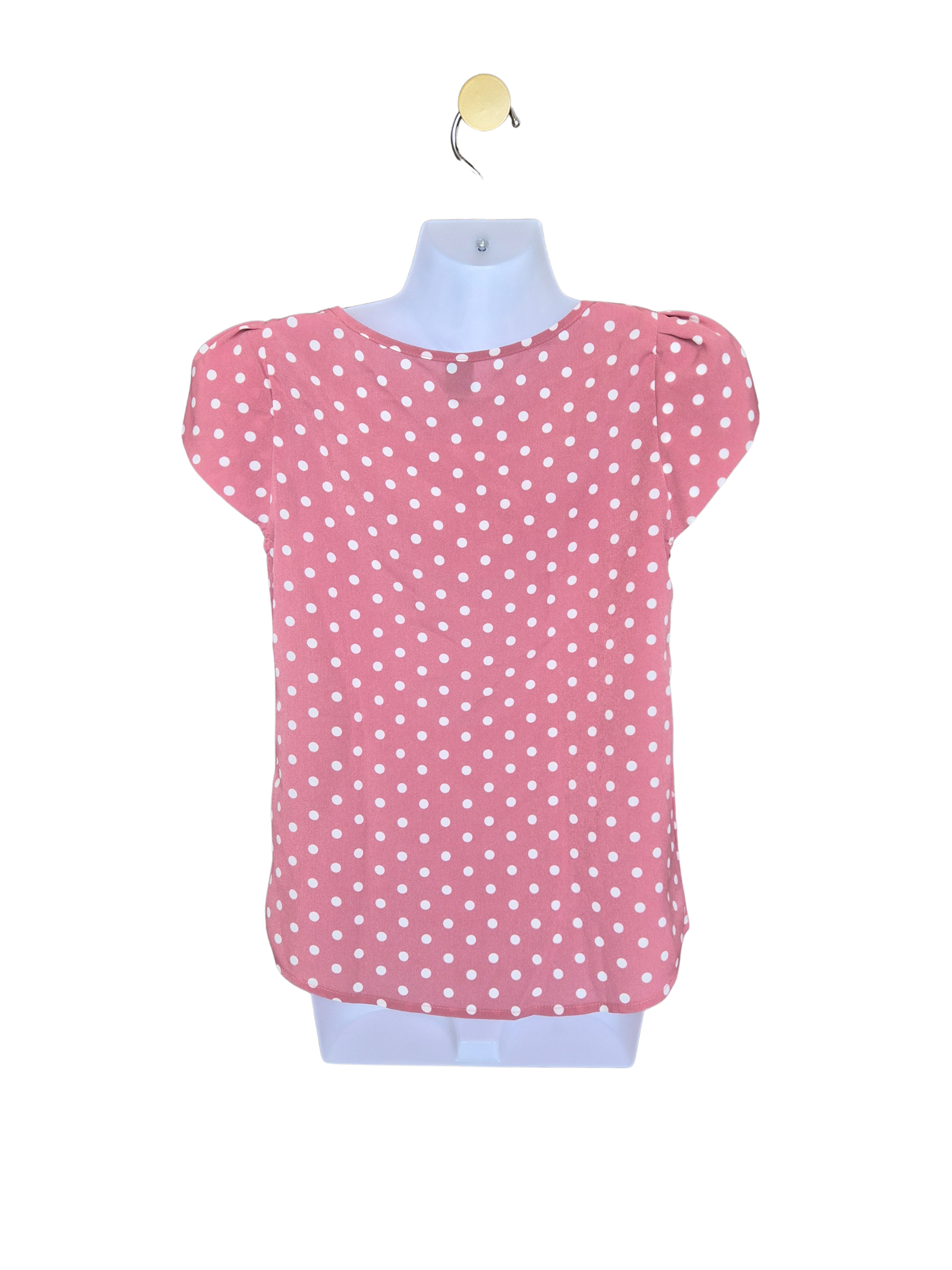 SHEIN Pink Polka Dot Blouse – Size XS