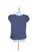 SHEIN Navy Polka Dot Blouse – Size XS