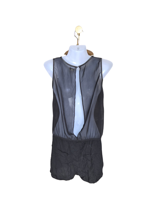 Thirteen Black Sheer Romper – Size S