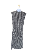 Black & White Geometric Midi Dress