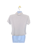 Mandarin Collar Pearl Detail Top – Size XS (Fits AU 4 / XS)