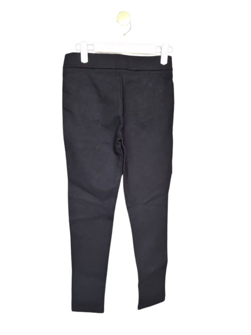 Zara Basic Black Zip Detail Leggings – Size S