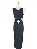 Black Cut-Out Midi Dress