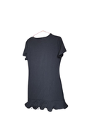 Black Ruffle Hem Mini Dress – Size Free