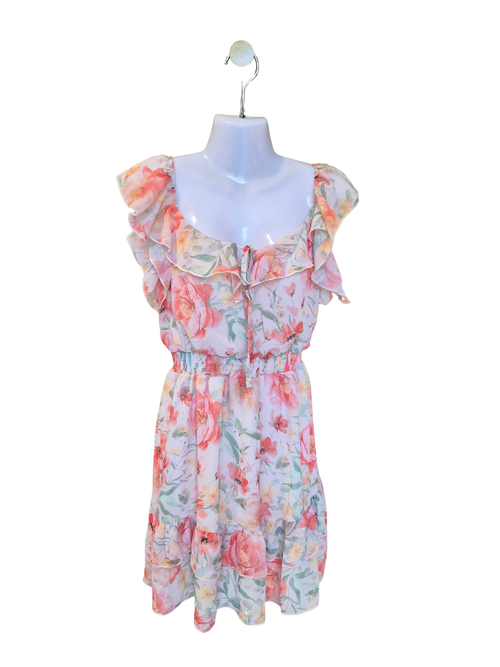H&M Floral Ruffle Mini Dress (Brand New)
