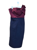 Love, Bonito Two-Tone Bow Midi Dress